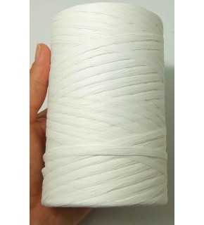 Çanta Aksesuar Beyaz Renk Rafya İp