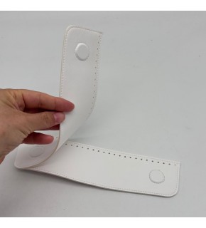 Çanta Aksesuar Beyaz Suni Derili Çift Gizli  Mıknatıs