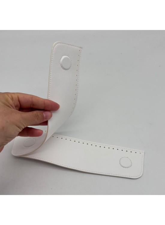 Çanta Aksesuar Beyaz Suni Derili Çift Gizli Mıknatıs Çanta Aksesuar Beyaz Suni Derili Çift Gizli Mıknatıs