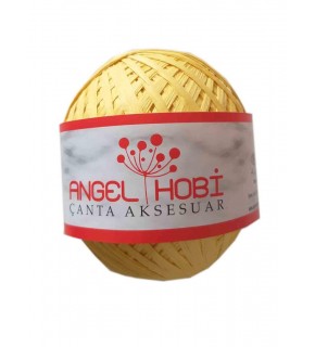 Çanta Aksesuar Bobin Rafya 150 Gr Sarı No:3