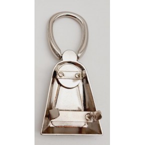 Çanta Aksesuar Boncuk Detaylı Gümüş Renk Kulpluk 1 Adet