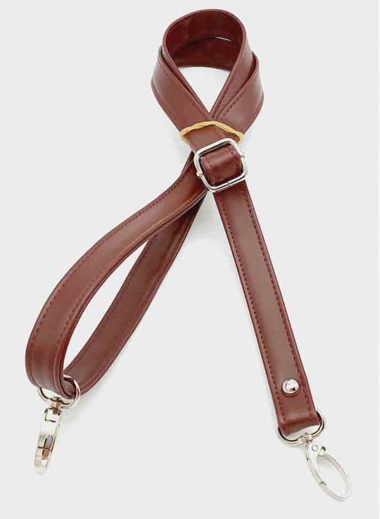 Çanta Aksesuar Bordo 125X2 Cm Çanta Sapı Sürgütlü Gümüş Metal