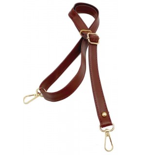 Çanta Aksesuar Bordo 125X2 Cm Çanta Sapı Sürgütlü Light Gold Metal