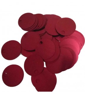 Çanta Aksesuar Bordo 3 Cm Çapında Pul