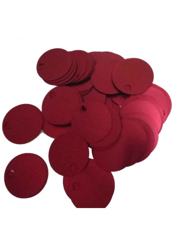 Çanta Aksesuar Bordo 3 Cm Çapında Pul