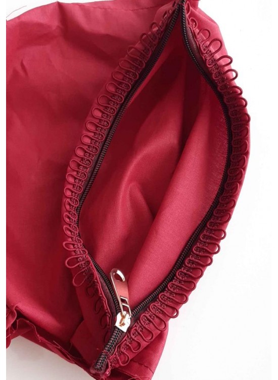 Çanta Aksesuar Bordo 38X38Cm Dikilmiş Halde Fermuarlı Astar Çanta Aksesuar Bordo 38X38Cm Dikilmiş Halde Fermuarlı Astar