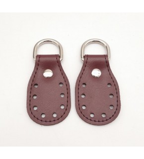 Çanta Aksesuar Bordo Çift Kat Dikişli Suni Deri Sapucu Böce Gümüş Metalli