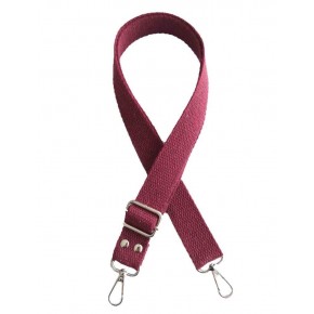 Çanta Aksesuar Bordo Pamuklu Kolon Ayarlamalı Çanta Sapı