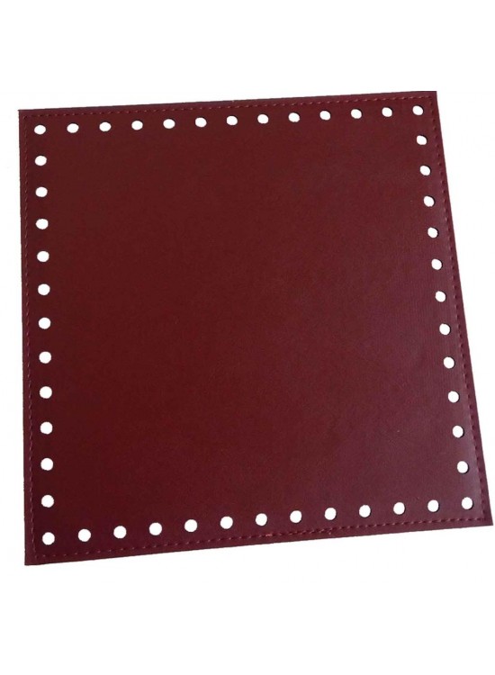 Çanta Aksesuar Bordo Renk 20X20 Cm Suni Deri Plaka Çanta Aksesuar Bordo Renk 20X20 Cm Suni Deri Plaka