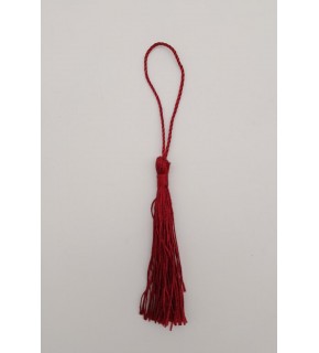 Çanta Aksesuar Bordo Renk Floş Püskül 1 Adet