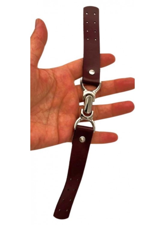 Çanta Aksesuar Bordo Renk Kancalı Böce, Kilit, Gümüş Metalli