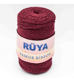 Çanta Aksesuar Bordo Renk Pamuk Ribbon No:1