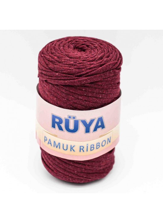 Çanta Aksesuar Bordo Renk Pamuk Ribbon No:1 Çanta Aksesuar Bordo Renk Pamuk Ribbon No:1
