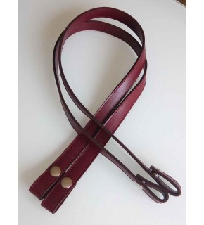 Çanta Aksesuar Bordo Renkli, Çıtçıtlı Çanta Sapı