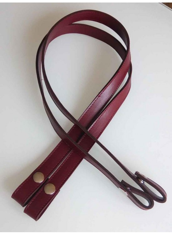 Çanta Aksesuar Bordo Renkli, Çıtçıtlı Çanta Sapı