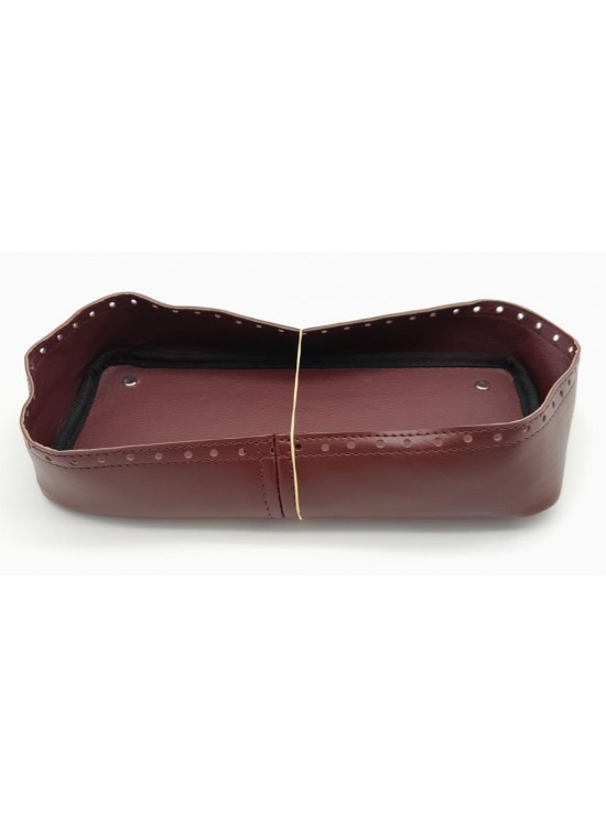 Çanta Aksesuar Bordo Suni Deri 28x13 cm Yüksek Çanta Tabanı Gümüş Metalli Çanta Aksesuar Bordo Suni Deri 28x13 cm Yüksek Çanta Tabanı Gümüş Metalli