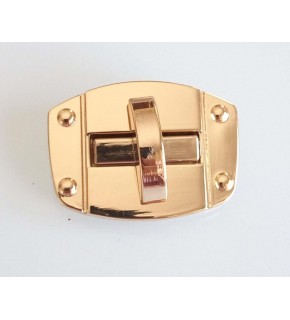 Çanta Aksesuar Büyük Boy Light Gold Renk Vidalı Kilit No:29