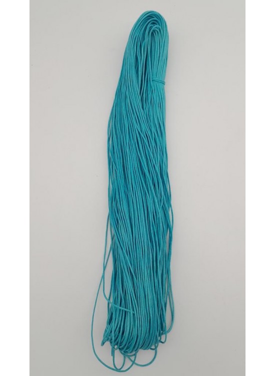 Çanta Aksesuar Buz Mavi Renk Mumlu Koton İp