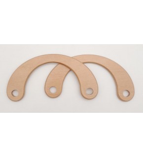 Çanta Aksesuar C Model 9x18 cm Açık Ahşap Renk Ahşap Çanta Sapı