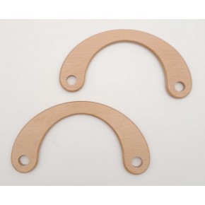 Çanta Aksesuar C Model 9x18 cm Açık Ahşap Renk Ahşap Çanta Sapı