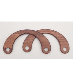 Çanta Aksesuar C Model 9x18 cm Taba Renk Ahşap Çanta Sapı