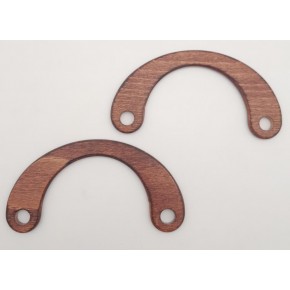 Çanta Aksesuar C Model 9x18 cm Taba Renk Ahşap Çanta Sapı