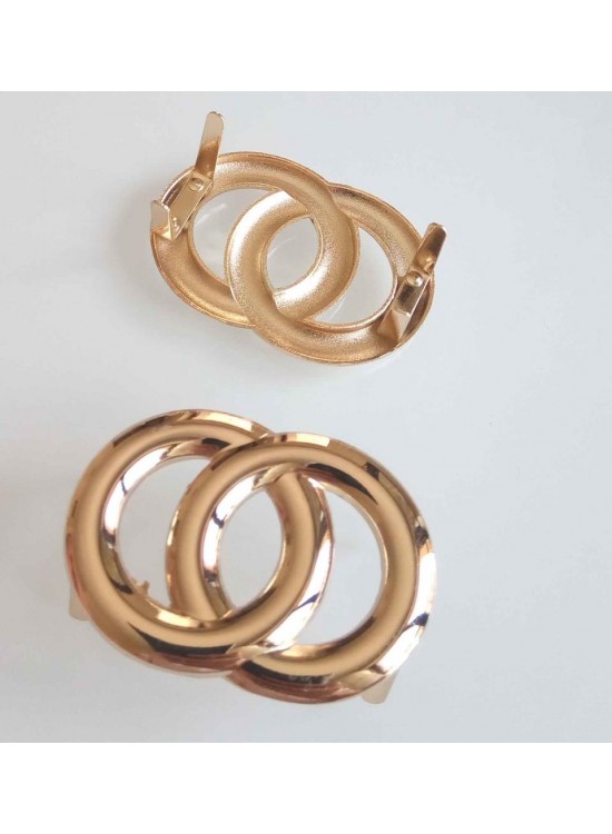 Çanta Aksesuar Çift Daire Plaka Süs