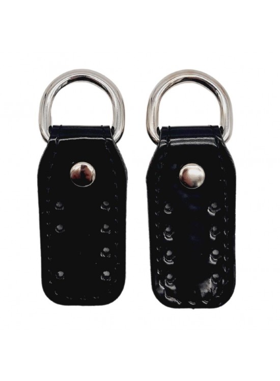 Çanta Aksesuar Çift Kat Dikişli Rugan Deri Siyah Renk Sapucu Böce Gümüş Metalli