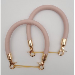 Çanta Aksesuar Çift Kısa Kordon Çanta Sapı Pudra Renk Light Gold Metalli