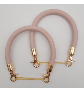 Çanta Aksesuar Çift Kısa Kordon Çanta Sapı Pudra Renk Light Gold Metalli
