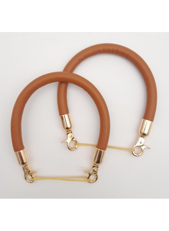 Çanta Aksesuar Çift Kısa Kordon Çanta Sapı Taba Renk Light Gold Metalli Çanta Aksesuar Çift Kısa Kordon Çanta Sapı Taba Renk Light Gold Metalli