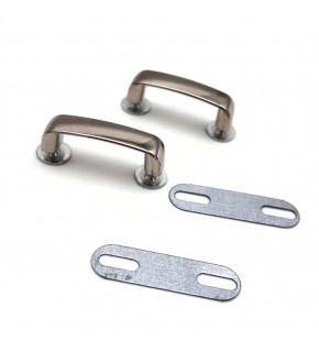 Çanta Aksesuar Çift Köprü Aparatı Gümüş Renk  Köşeli Model