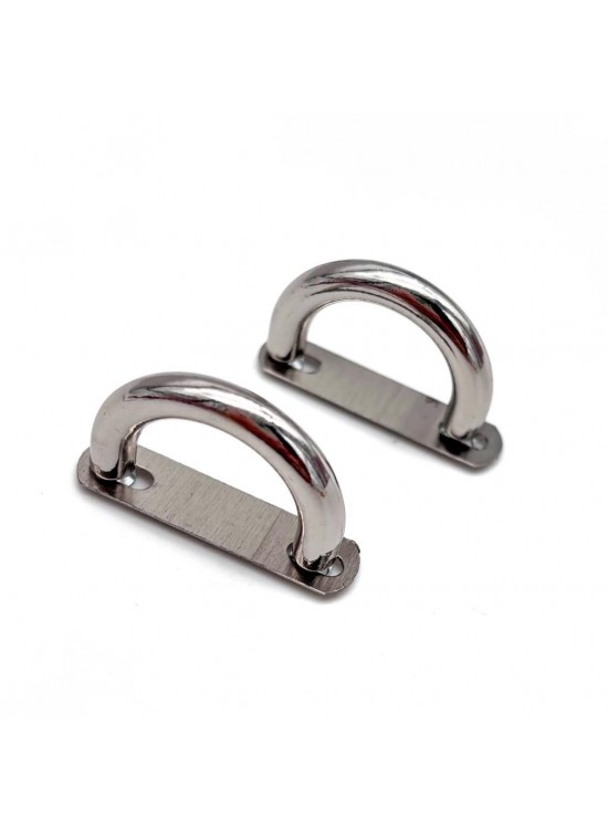 Çanta Aksesuar Çift Köprü Aparatı Gümüş Renk  Oval Model