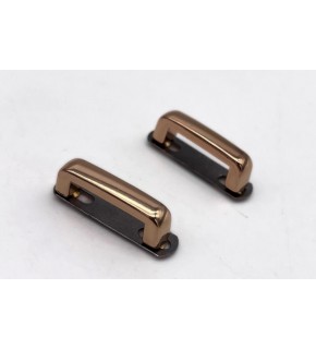 Çanta Aksesuar Çift Köprü Aparatı Light Gold Renk  Köşeli Model