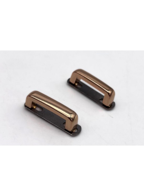 Çanta Aksesuar Çift Köprü Aparatı Light Gold Renk  Köşeli Model