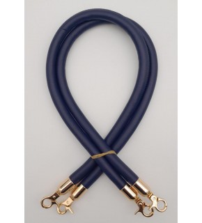 Çanta Aksesuar Çift Kordon Çanta Sapı Lacivert Renk Light Gold Metalli