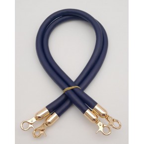 Çanta Aksesuar Çift Kordon Çanta Sapı Lacivert Renk Light Gold Metalli