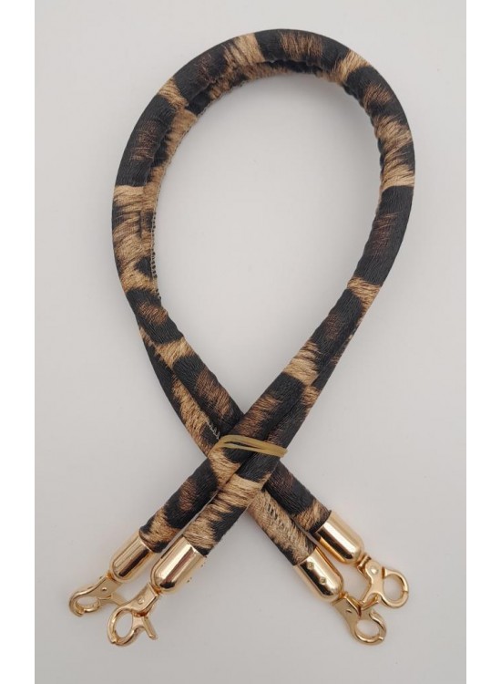 Çanta Aksesuar Çift Kordon Çanta Sapı Leopar Light Gold Metalli Çanta Aksesuar Çift Kordon Çanta Sapı Leopar Light Gold Metalli