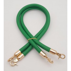 Çanta Aksesuar Çift Kordon Çanta Sapı Yeşil Renk Light Gold Metalli