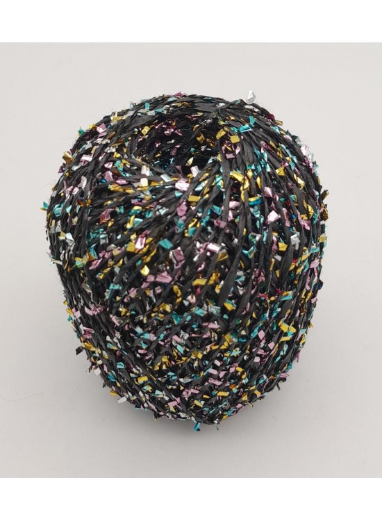 Çanta Aksesuar Confetti Kağıt İp Siyah Renkli