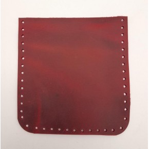 Çanta Aksesuar Crazy Oil Kırmızı Gerçek Deri 12x12 cm Cep