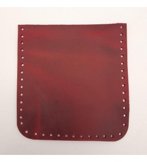 Çanta Aksesuar Crazy Oil Kırmızı Gerçek Deri 12x12 cm Cep