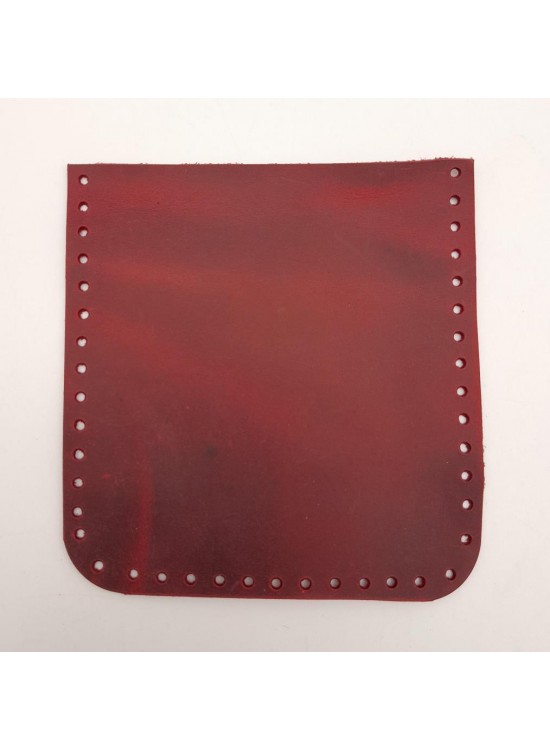 Çanta Aksesuar Crazy Oil Kırmızı Gerçek Deri 12x12 cm Cep