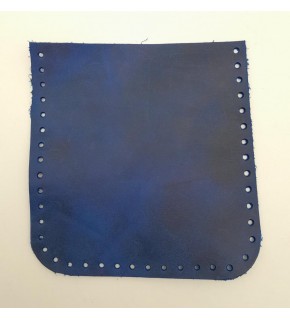 Çanta Aksesuar Crazy Oil Saks Mavi Gerçek Deri 12x12 cm Cep