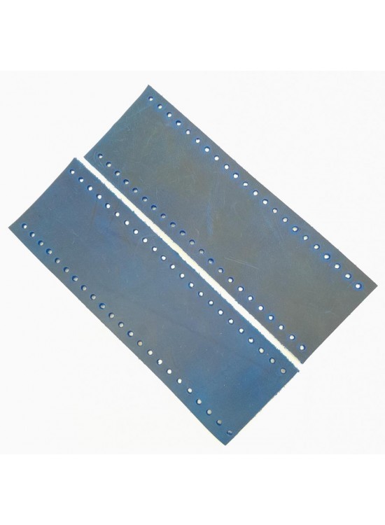 Çanta Aksesuar Crazy Oil Saks Mavi Gerçek Deri Tutma Sapı 18X6 Cm Simit Sap