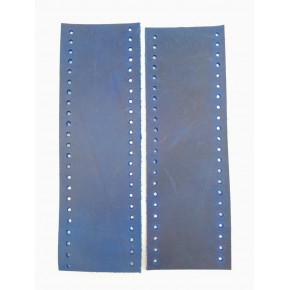 Çanta Aksesuar Crazy Oil Saks Mavi Gerçek Deri Tutma Sapı 18X6 Cm Simit Sap