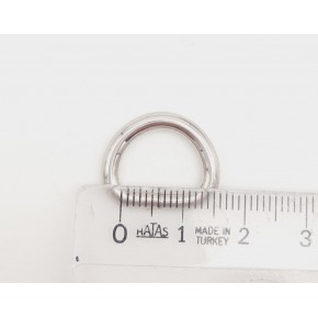 Çanta Aksesuar D Halka 1.3 Cm Gümüş 1 Adet