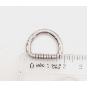 Çanta Aksesuar D Halka 1.5 Cm Gümüş 1 Adet