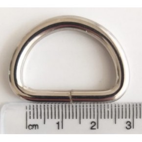 Çanta Aksesuar D Halka 2.5 Cm Gümüş