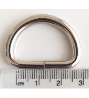 Çanta Aksesuar D Halka 2.5 Cm Gümüş